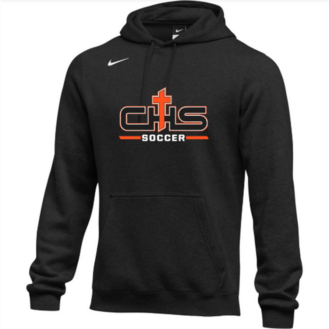 Nike Catholic Team Club Pullover Hoodie - Black Catholic HS BR Black Mens Small - Third Coast Soccer