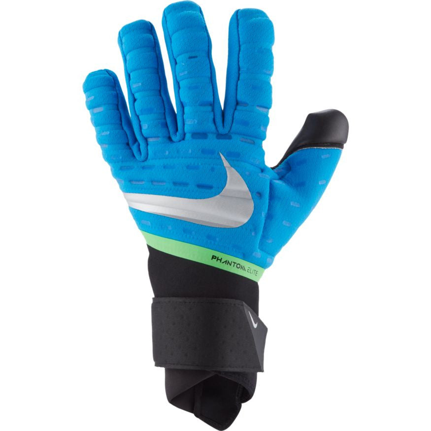 Nike Phantom Elite Goalkeeper Glove - Blue/Black/Silver Gloves Photo Blue/Black/Silver 12 - Third Coast Soccer