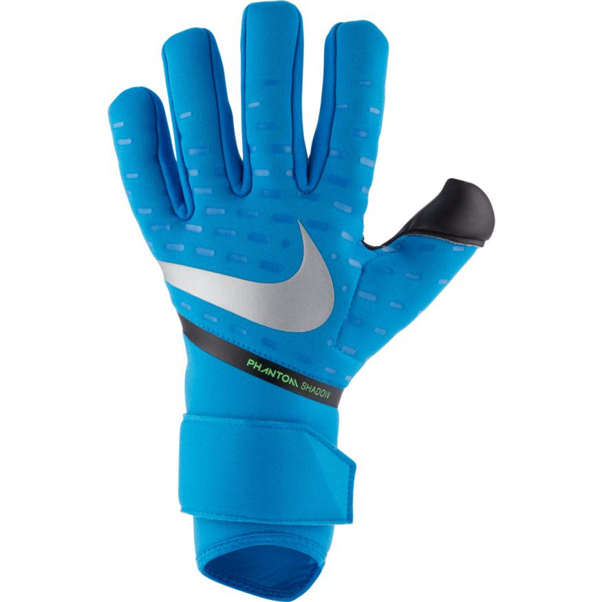 Nike Phantom Shadow Goalkeeper Glove - Blue/Black/Silver Gloves Photo Blue/Black/Silver 12 - Third Coast Soccer