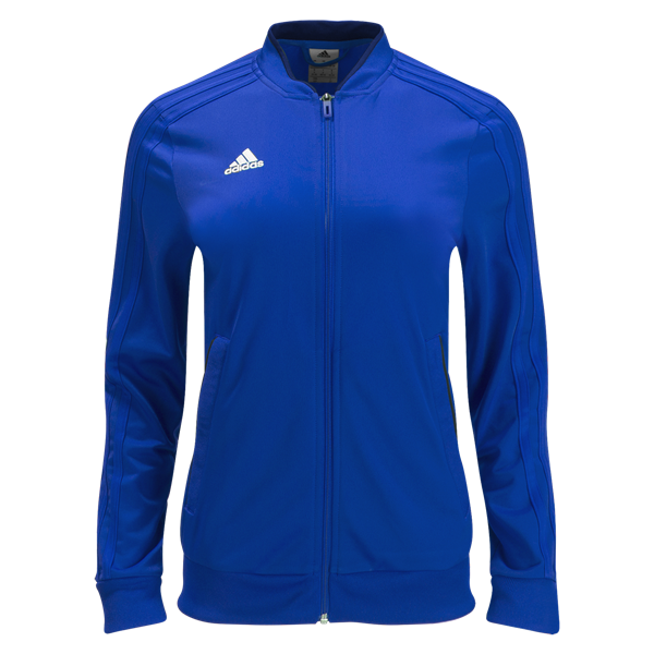 adidas Women's Condivo 18 Training Jacket - Bold Blue apparel closeout Bold Blue Womens Small - Third Coast Soccer
