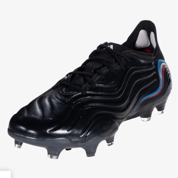 Adidas Copa Sense.1 FG - Black/White/Blue Rush Men's Footwear Closeout Black/White/Blue Rush Mens 6 - Third Coast Soccer