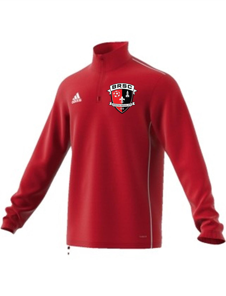adidas BRSC Youth Core 18 Training Top - Red BRSC Spiritwear Red Youth Small - Third Coast Soccer