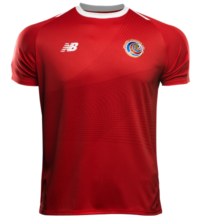 New Balance Costa Rica 2018 Home Jersey International Replica Closeout High Risk Red Mens Small - Third Coast Soccer