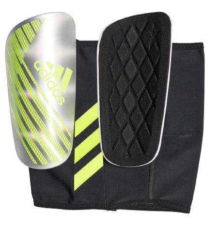 adidas X Pro Shinguard - Silver/Yellow/White Adult Shinguards Silver/Yellow/White Small - Third Coast Soccer