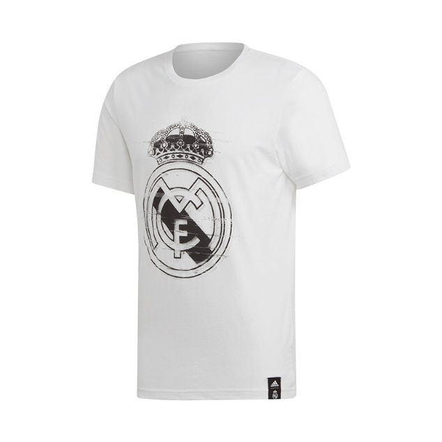 adidas Real Madrid DNA Graphic Tee Club Replica White Mens Small - Third Coast Soccer