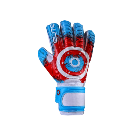 Elite Stars Goalkeeper Gloves Gloves Red/White/Blue 4 - Third Coast Soccer