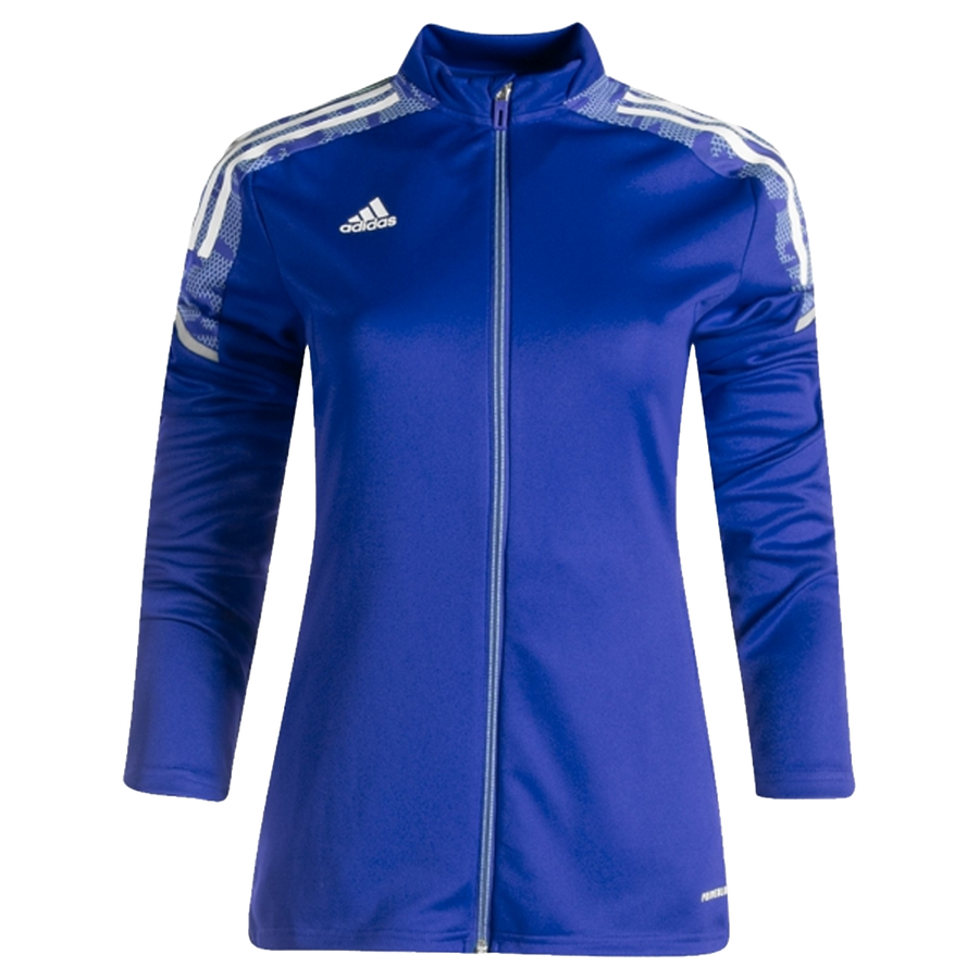 adidas Women's Condivo 21 Jacket - Royal/White apparel closeout Royal/White Womens XSmall - Third Coast Soccer