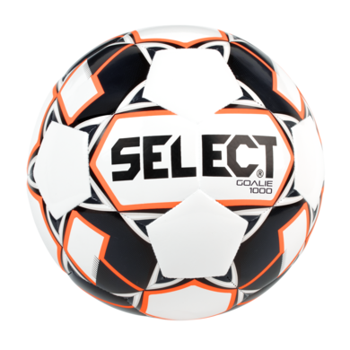 Select Weighted 1000 Gram Gk Trainer Ball - White/Black/Orange Balls 5  - Third Coast Soccer
