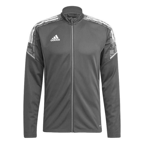 adidas Men's Condivo 21 Track Jacket - Team Grey/White apparel closeout Team Grey/White Mens Small - Third Coast Soccer