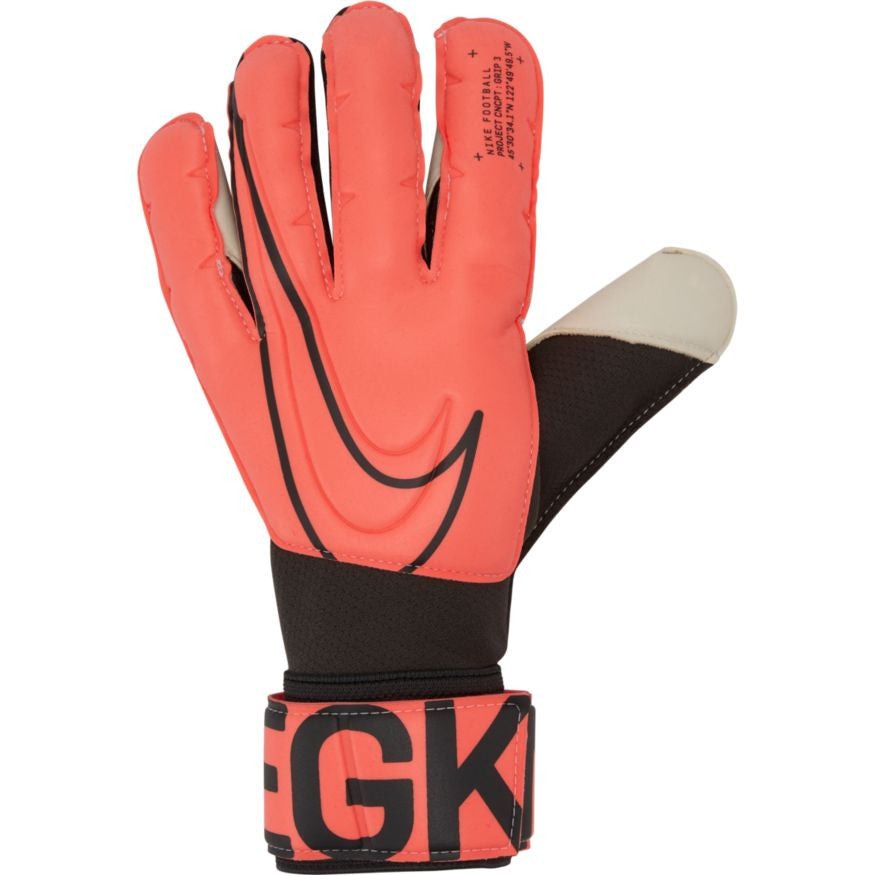 Nike Grip3 Goalkeeper Glove Gloves Bright Mango/Black 12 - Third Coast Soccer