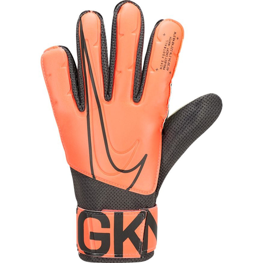 Nike Goalkeeper Match Glove - Bright Mango/Black Gloves - Third Coast Soccer
