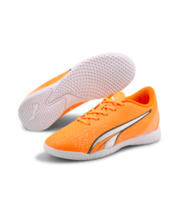 Puma Ultra Play It Jr - Ultra Orange/White Youth Footwear Youth 1 Ultra Orange/Puma White/Blue G - Third Coast Soccer
