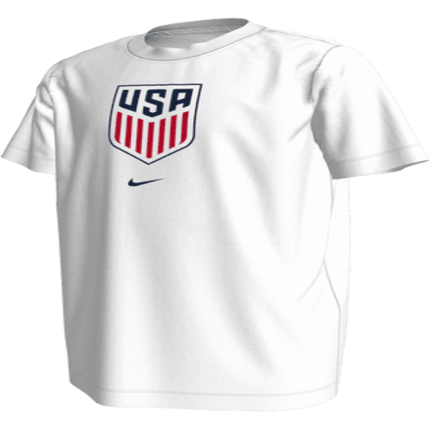 Nike Youth USA Crest WC22 Tee - White International Replica White Youth XSmall - Third Coast Soccer