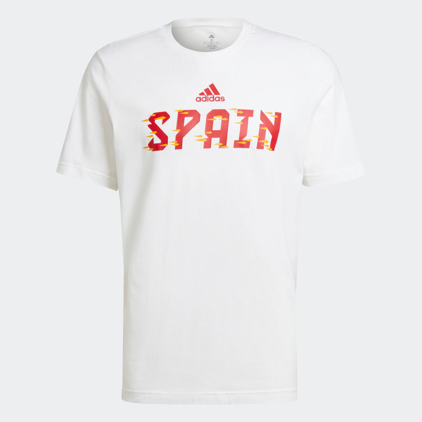 adidas Spain Tee - White International Replica Closeout - Third Coast Soccer