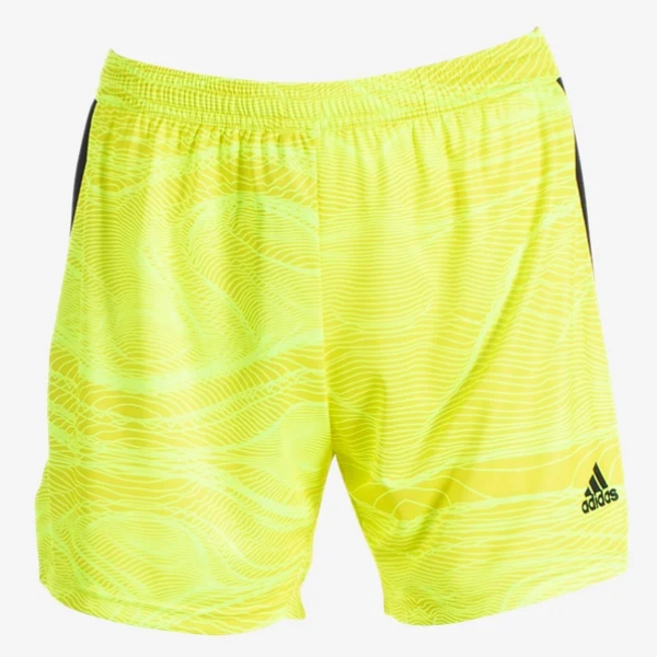 adidas Women's Condivo 21 Goalkeeper Short - Acid Yellow/Black Goalkeeper Acid Yellow Womens XSmall - Third Coast Soccer