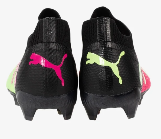 Puma Future Ultimate Tricks FG/AG - Black/Ravish/Fast Yellow Men's Footwear Closeout   - Third Coast Soccer