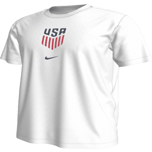 Nike USMNT Retro Crest Tee White Third Coast Soccer