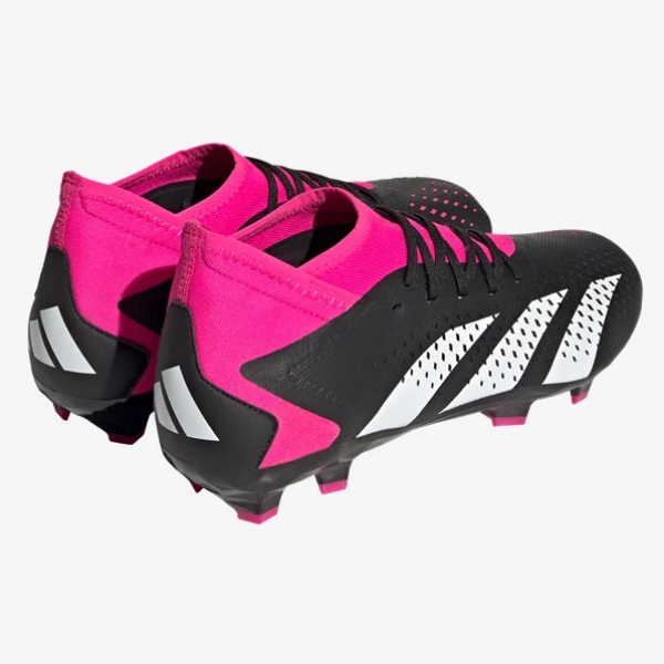 adidas Predator Accuracy.3 FG - Black/White/Shock Pink Men's Footwear Closeout   - Third Coast Soccer