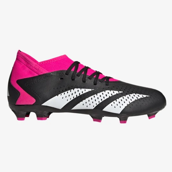 adidas Predator Accuracy.3 FG - Black/White/Shock Pink Men's Footwear Closeout   - Third Coast Soccer