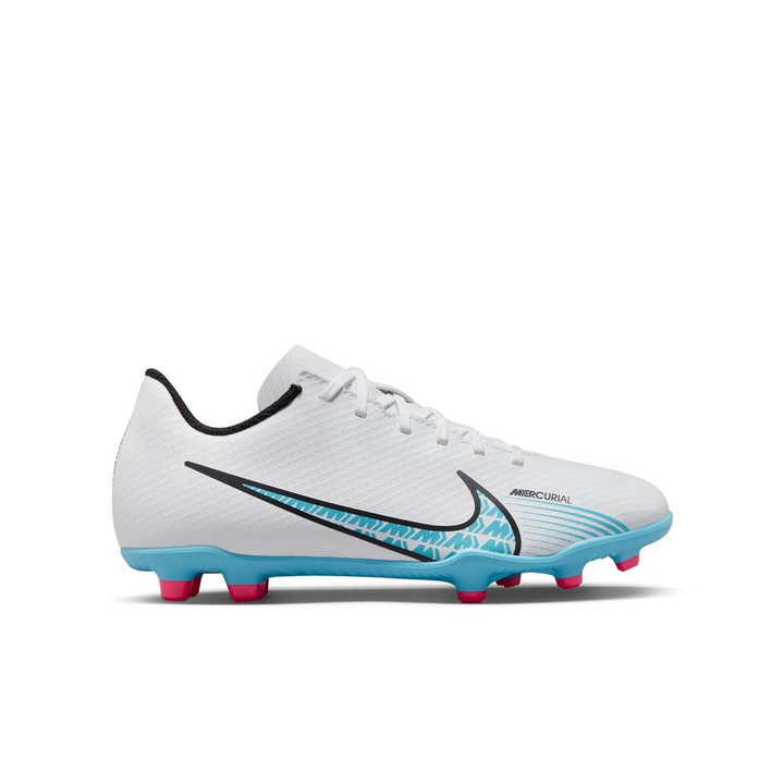 Nike Junior Mercurial Vapor 15 Club FG - White/Baltic Blue/Pink Blast Youth Footwear Closeout   - Third Coast Soccer