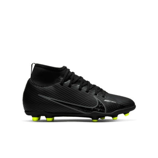 Nike Junior Mercurial Superfly 9 Club FG - Black/Dark Smoke Grey/Volt Youth Footwear Closeout Youth 1.5 Black/Dark Smoke Grey/White - Third Coast Soccer