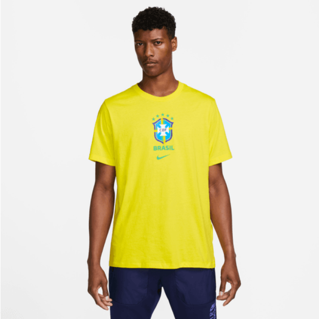 Nike Brazil Crest Tee - Yellow International Replica   - Third Coast Soccer