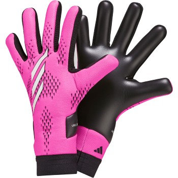 adidas X League Goalkeeper Glove - Team Shock Pink/Metallic Silver/Black Gloves Team Shock Pink/Zero Met/Black 11 - Third Coast Soccer