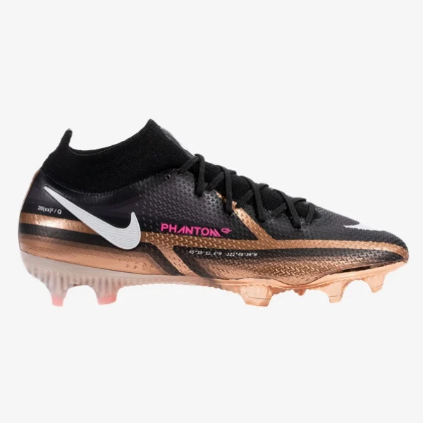 Nike Phantom GT2 Elite Q Dynamic Fit FG - Metallic Copper/White/Black Men's Footwear Closeout   - Third Coast Soccer