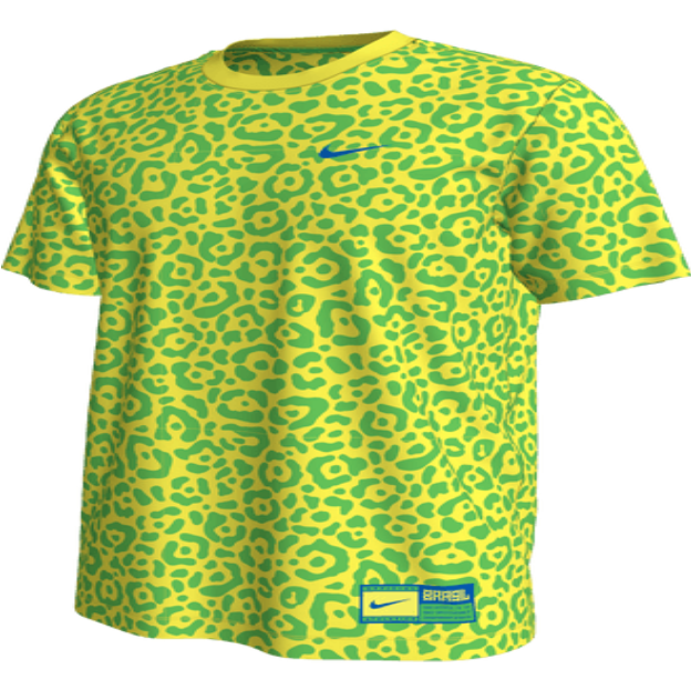 Nike Brazil Ignite Tee - Dynamic Yellow/Green Spark International Replica   - Third Coast Soccer