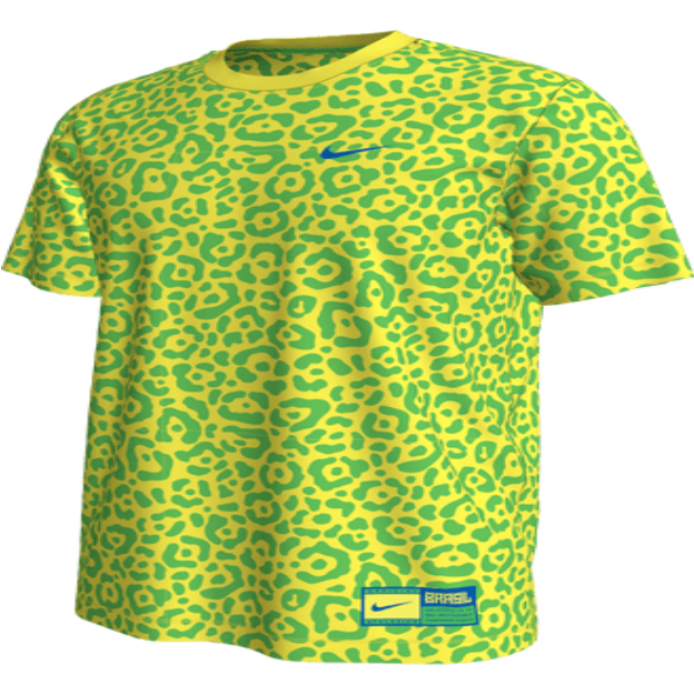 Nike Brazil Ignite Tee - Dynamic Yellow/Green Spark International Replica Closeout - Third Coast Soccer