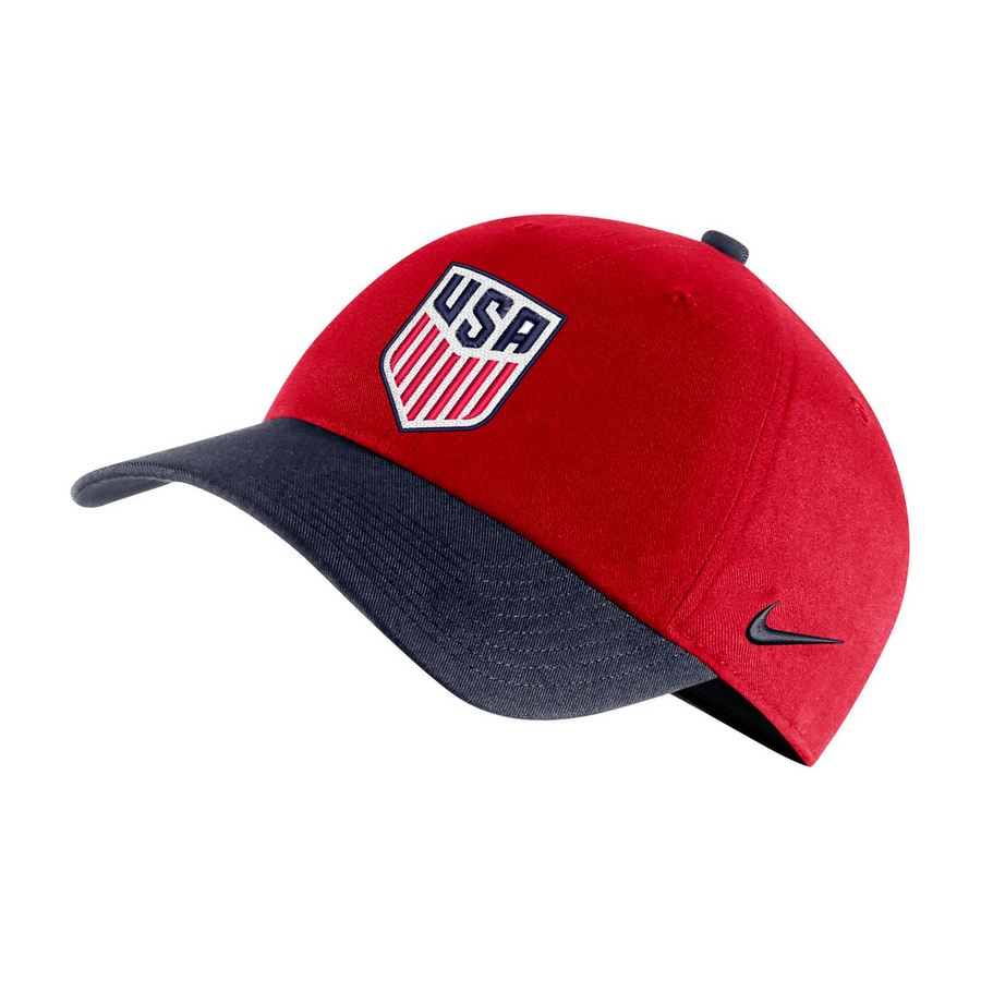 Nike USMNT Colorblock Campus Cap - Red/Navy Hats   - Third Coast Soccer