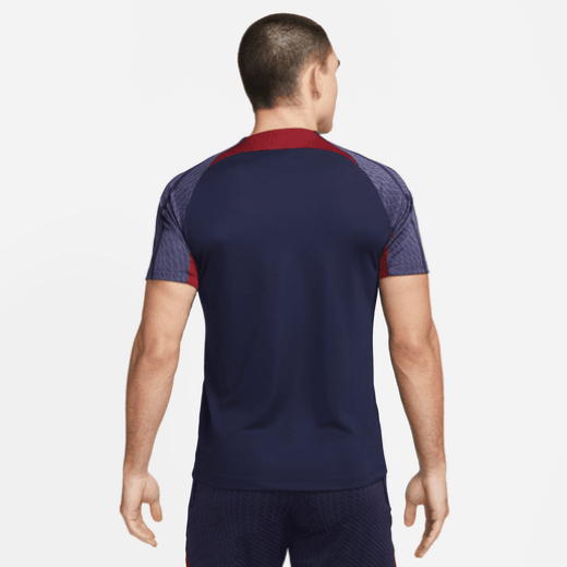 Nike Paris Saint-Germain Strike SS Top - Blackened Blue Club Replica Closeout Blackened Blue/Gold Suede Mens Medium - Third Coast Soccer