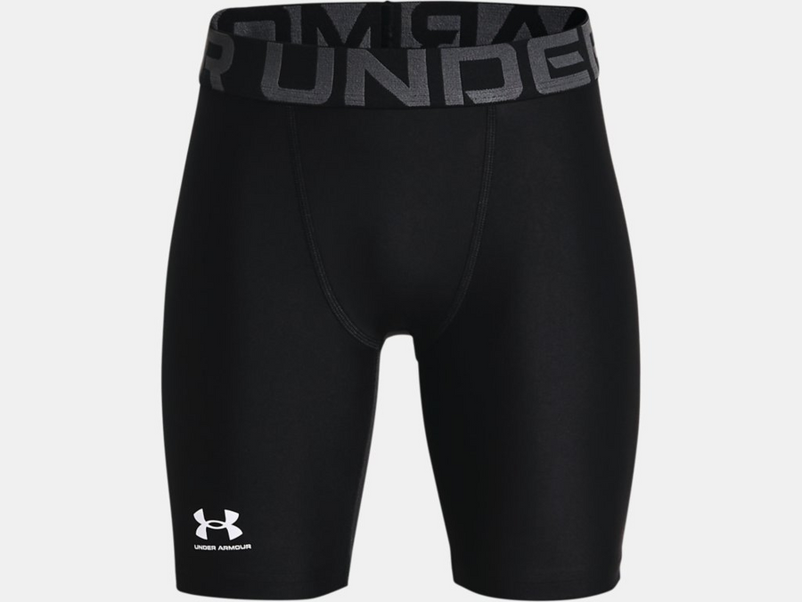 UA Youth Heatgear Armour Compression Shorts Training Wear Black Youth Small - Third Coast Soccer