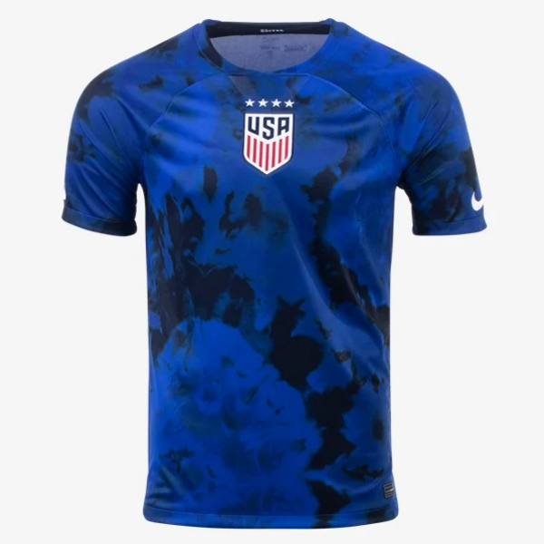 Nike USWNT Men's Away Stadium Jersey 2022 International Replica Closeout Mens Small Bright Blue/Dark Obsidian/Whit - Third Coast Soccer