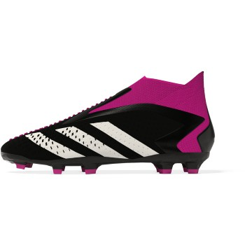 adidas Jr Predator Accuracy+ FG - Black/White/Shock Pink Youth Footwear Youth 1.5 Black/White/Team Shock Pink - Third Coast Soccer