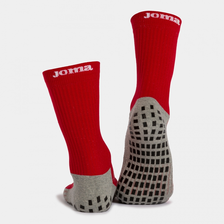Joma Anti-Slip Grip Socks - Red Socks Red Medium - Third Coast Soccer