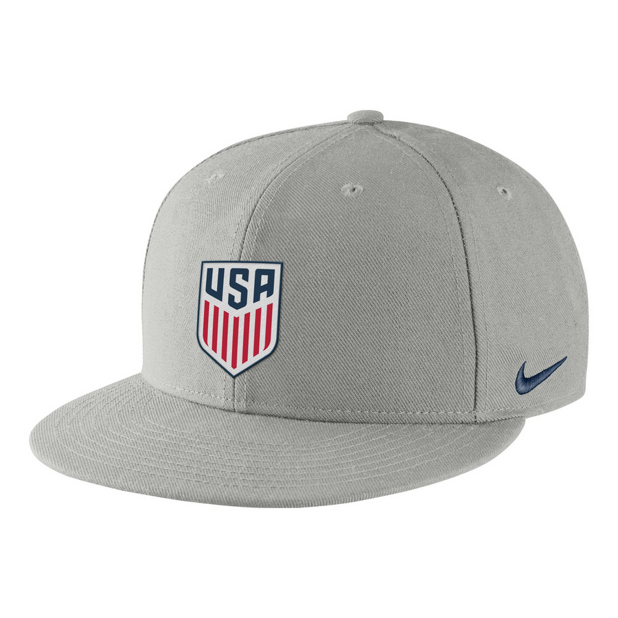 Nike USMNT Pro Flatbill Cap - Pewter Grey Hats   - Third Coast Soccer