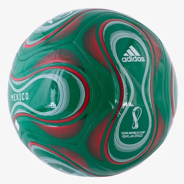 adidas Mexico Club Ball Balls Vivid Green/Scarlet/White 5 - Third Coast Soccer