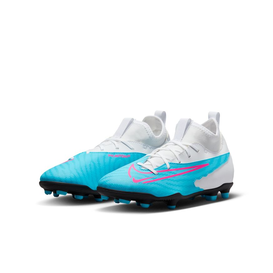 Nike Junior Phantom GX Club Dynamic Fit FG - Baltic Blue/Pink Blast/White Youth Footwear Baltic Blue/Pink Blast/White Youth 1 - Third Coast Soccer