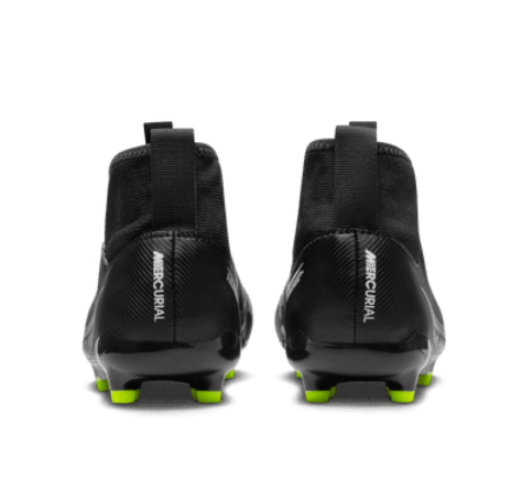 Nike Junior Zoom Mercurial Superfly 9 Academy FG - Black/Grey/Volt Youth Footwear Closeout   - Third Coast Soccer