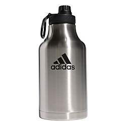 adidas Steel 2L Metal Bottle - Stainless Steel/Black Player Accessories Stainless Steel/Black - Third Coast Soccer
