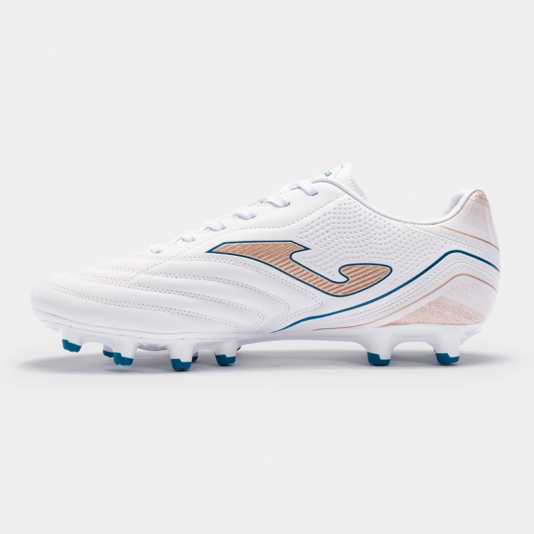 Joma Aguila FG - White/Gold/Royal Men's Footwear Closeout   - Third Coast Soccer