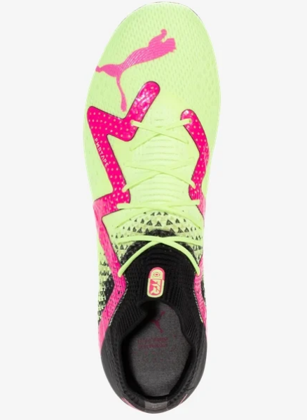 Puma Future Ultimate Tricks FG/AG - Black/Ravish/Fast Yellow Men's Footwear Closeout   - Third Coast Soccer