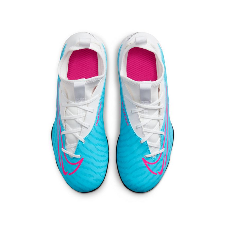 Nike Junior Phantom GX Club Dynamic Fit FG - Baltic Blue/Pink Blast/White Youth Footwear Closeout   - Third Coast Soccer