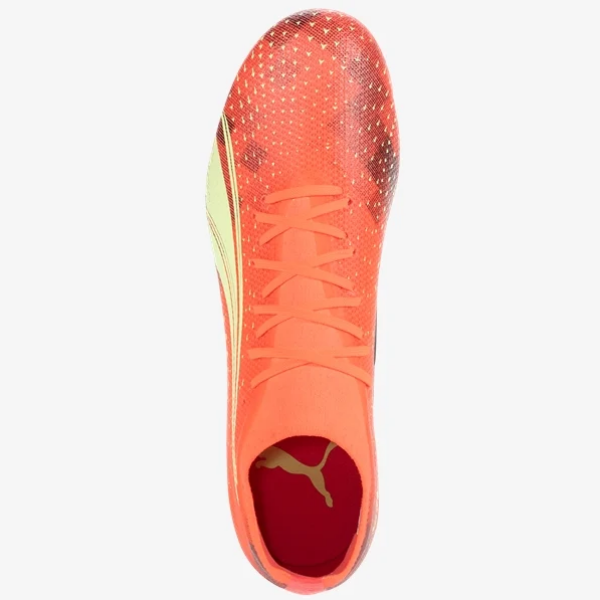 Puma Ultra Match FG - Fiery Coral/Fizzy Light/Puma Black Men's Footwear Closeout Mens 9 Orange - Third Coast Soccer
