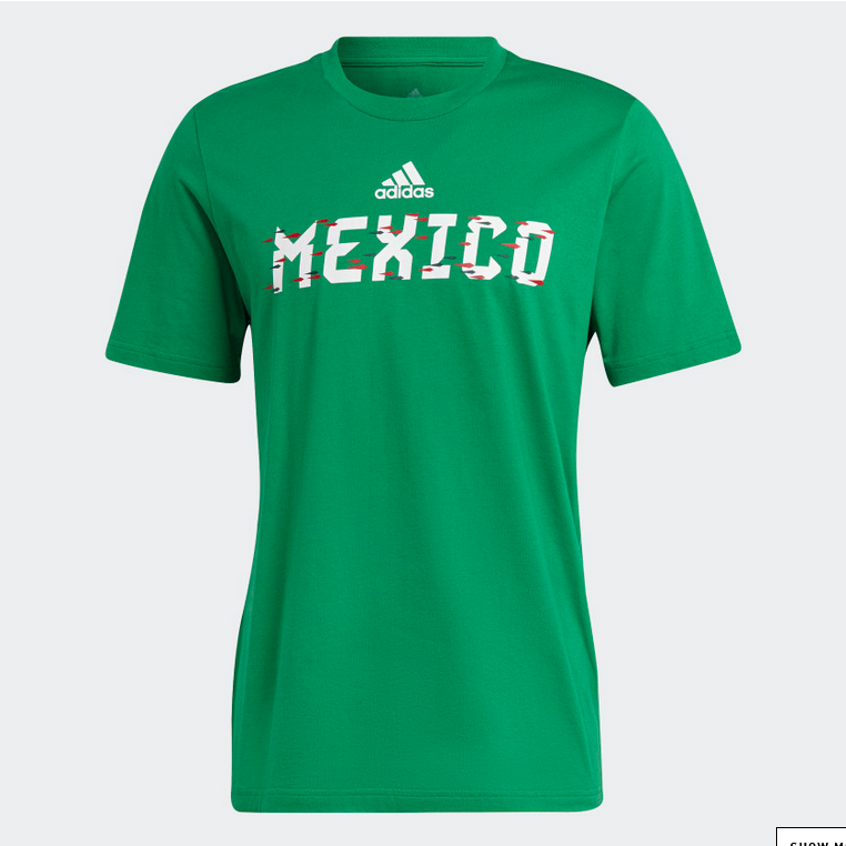 adidas Mexico Tee International Replica Closeout Team Green Mens Small - Third Coast Soccer