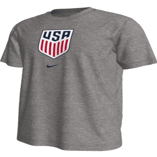 Nike USA Crest Tee - Grey International Replica   - Third Coast Soccer