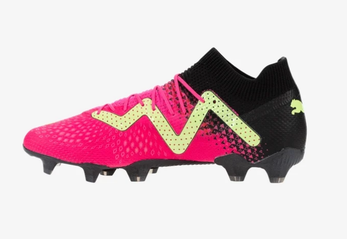 Puma Future Ultimate Tricks FG/AG - Black/Ravish/Fast Yellow Men's Footwear Closeout   - Third Coast Soccer