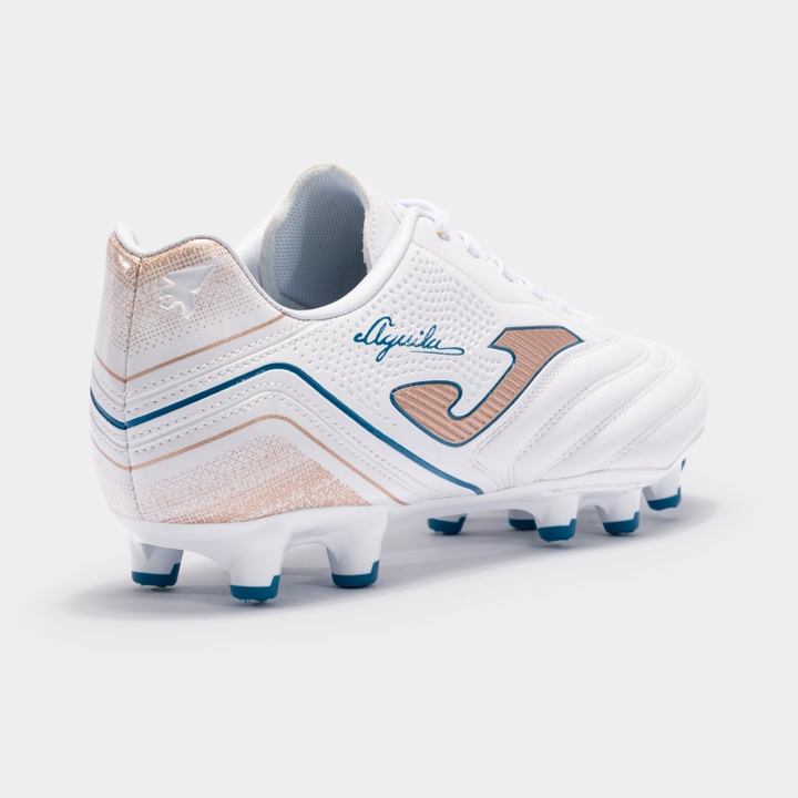 Joma Aguila FG - White/Gold/Royal Men's Footwear Closeout   - Third Coast Soccer