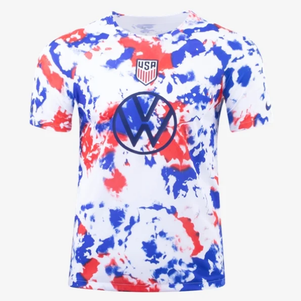 Nike Men's USMNT SS Pre-Match Top International Replica Closeout White/Loyal Blue Mens Small - Third Coast Soccer